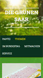 Mobile Screenshot of gruene-saar.de